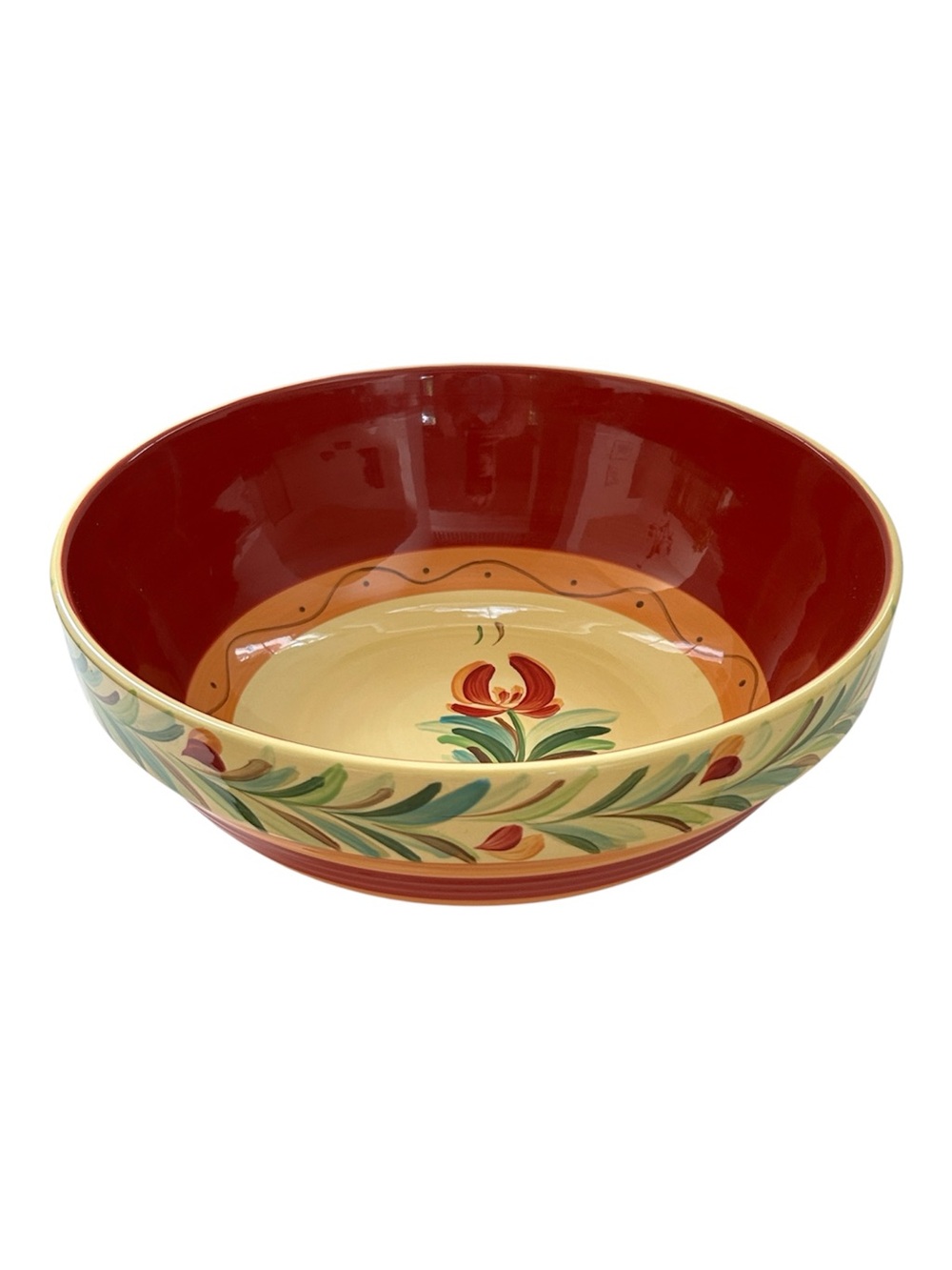 Southern Living GAIL PITTMAN Sienna Garland‎ Large 11 inch ceramic Serving bowl.